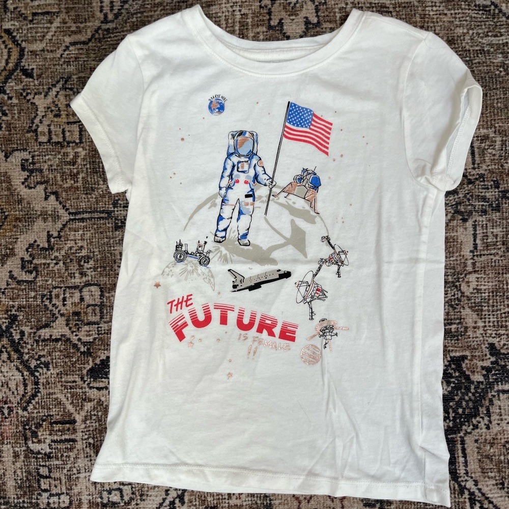 Gap Kids Astronaut Graphic Tee - White